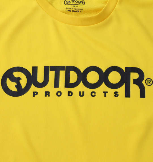 OUTDOOR PRODUCTS DRYメッシュ半袖Tシャツ イエロー