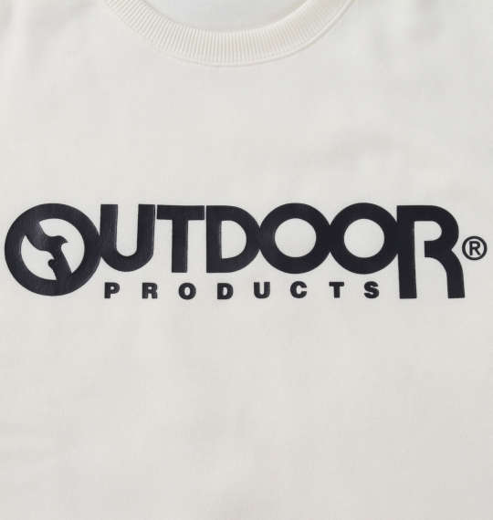 OUTDOOR PRODUCTS 裏起毛クルートレーナー オフホワイト