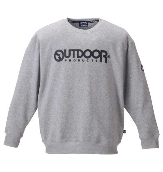 OUTDOOR PRODUCTS 裏起毛クルートレーナー モクグレー