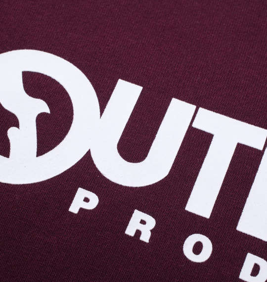 OUTDOOR PRODUCTS 裏起毛クルートレーナー ワイン