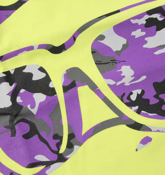 b-one-soul DUCK DUDEカラーカモ半袖Tシャツ ライムグリーン