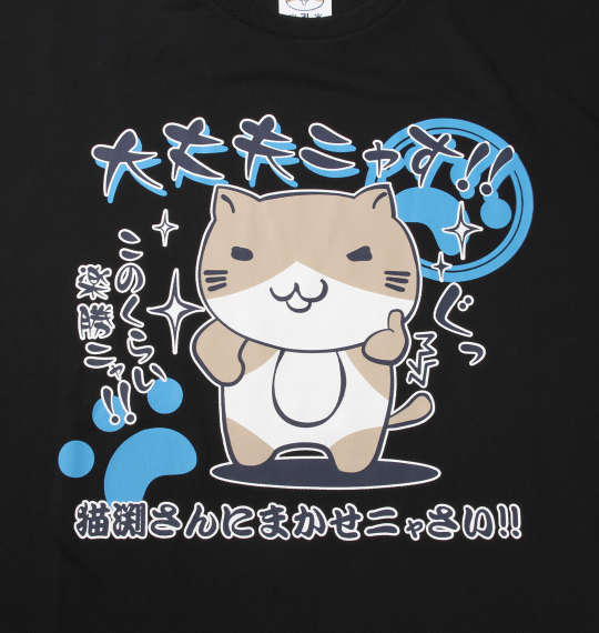 NECOBUCHI-SAN DRYハニカムメッシュ半袖Tシャツ ブラック