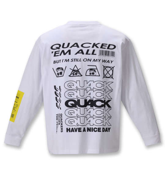b-one-soul DUCK DUDE長袖Tシャツ ホワイト