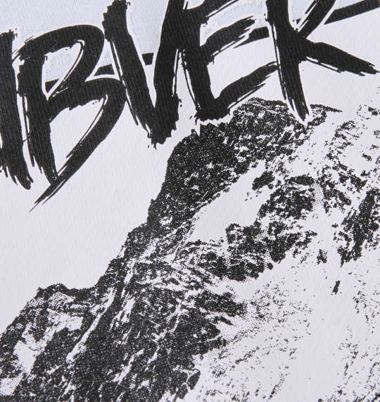 b-one-soul バックドローイングビッグロゴクルーネックスウェット ホワイト