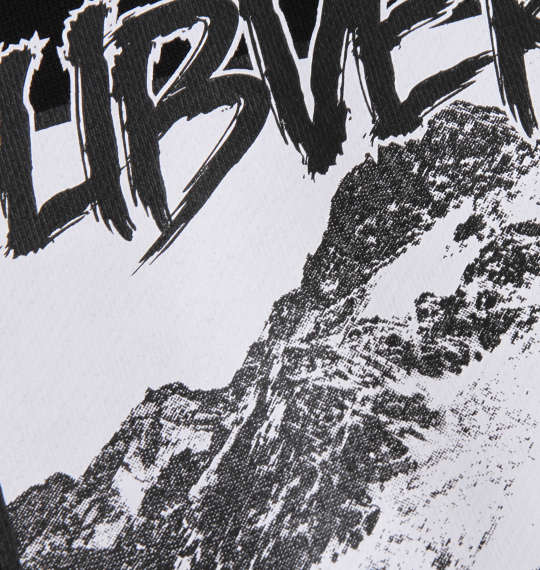 b-one-soul バックドローイングビッグロゴクルーネックスウェット ブラック