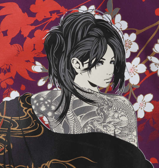 絡繰魂抜刀娘 フルジップジャージ パープル