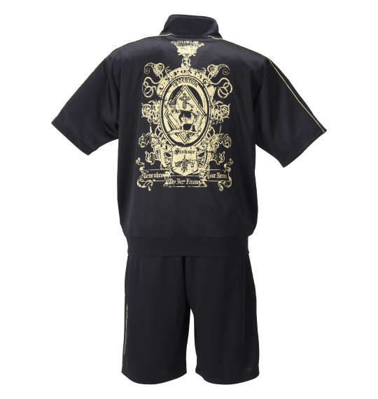 COLLINS 半袖ジャージセット ブラック