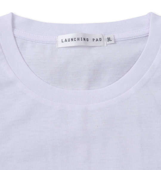 launching pad オルテガジャガード半袖フルジップパーカー+半袖Tシャツ インディゴ×ホワイト