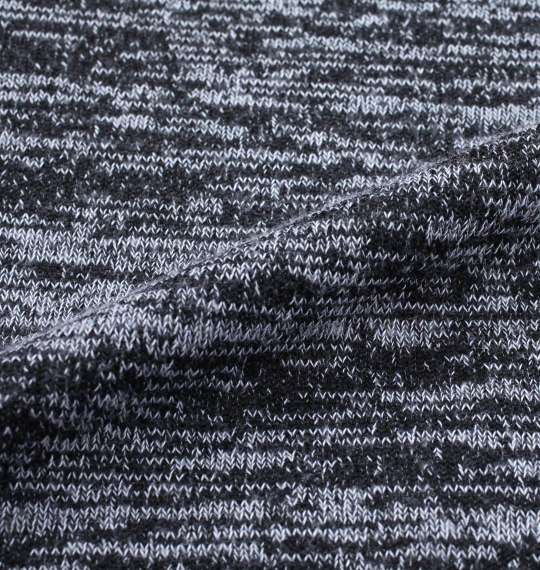 launching pad 引き揃え天竺ランダムボーダーコーディガン+半袖Tシャツ グレー杢×ブラック