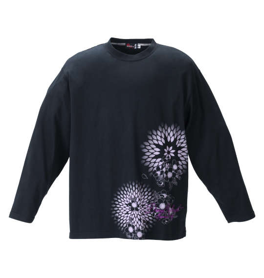 絡繰魂抜刀娘 結愛長袖Tシャツ ブラック