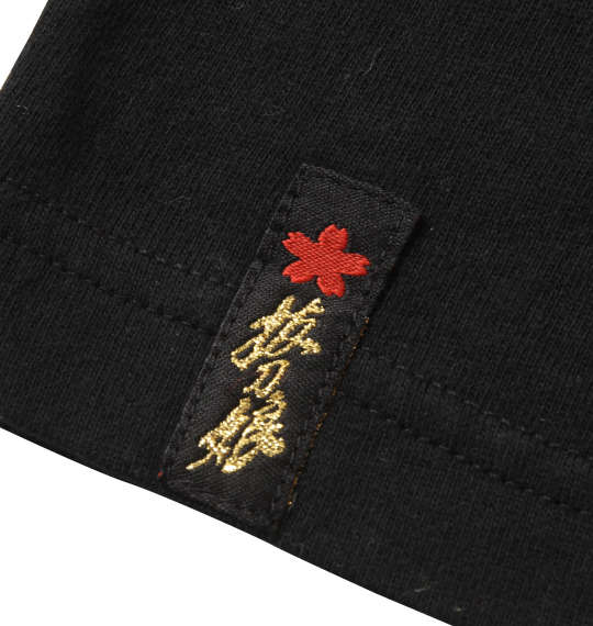 絡繰魂抜刀娘 結愛長袖Tシャツ ブラック