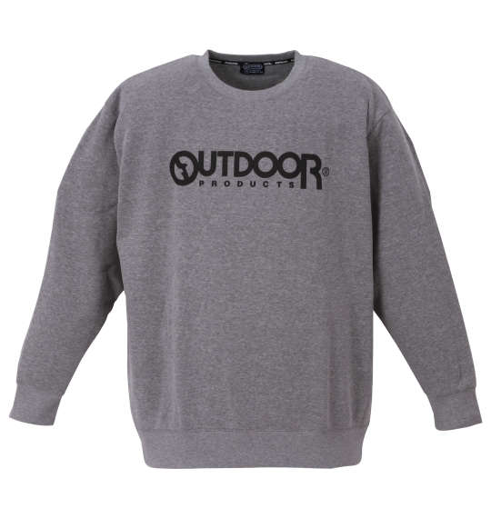 OUTDOOR PRODUCTS 裏起毛クルートレーナー モクグレー