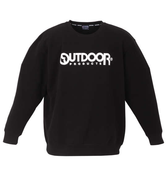 OUTDOOR PRODUCTS 裏起毛クルートレーナー ブラック