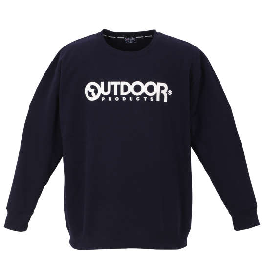 OUTDOOR PRODUCTS 裏起毛クルートレーナー ネイビー