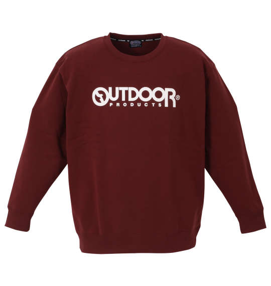 OUTDOOR PRODUCTS 裏起毛クルートレーナー ワイン