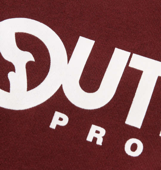 OUTDOOR PRODUCTS 裏起毛クルートレーナー ワイン