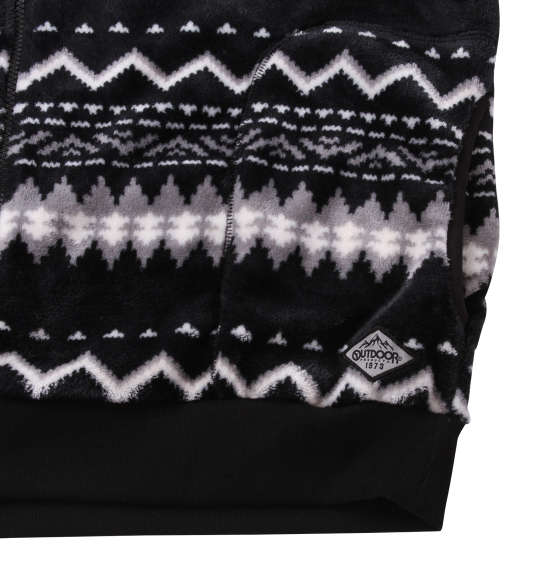 OUTDOOR PRODUCTS シルキーフリース ブラック