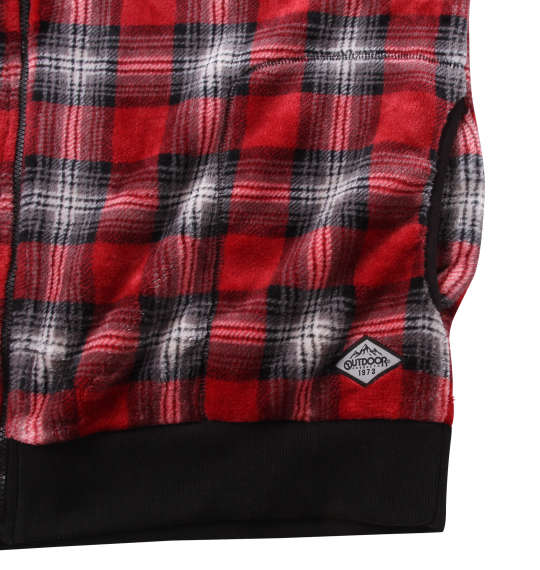 OUTDOOR PRODUCTS シルキーフリース レッド