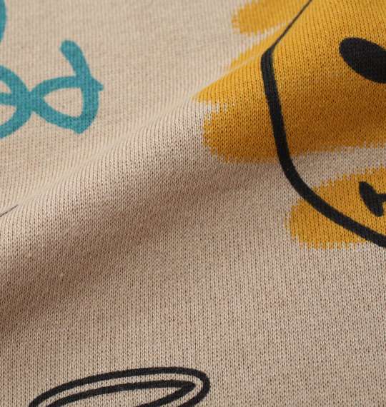 SMILEY FACE 裏起毛プルパーカーセット ダークベージュ