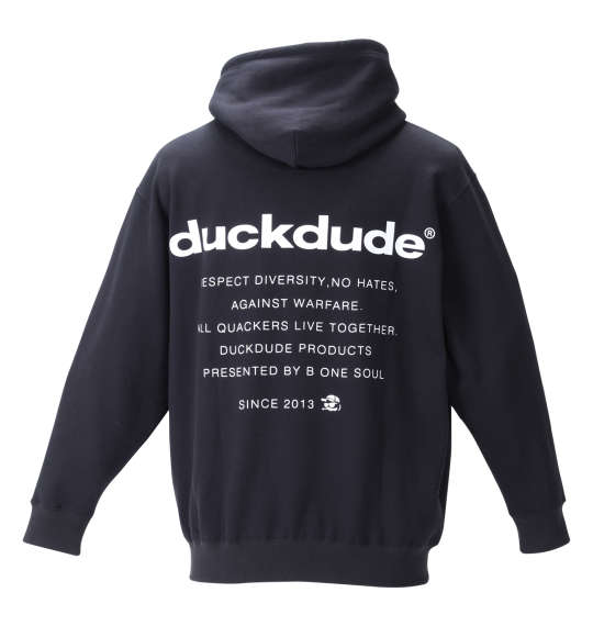 b-one-soul DUCK DUDEプルパーカー ブラック