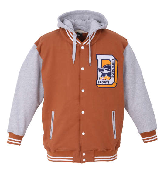 b-one-soul DUCK DUDEスウェットスタジャン ブラウン