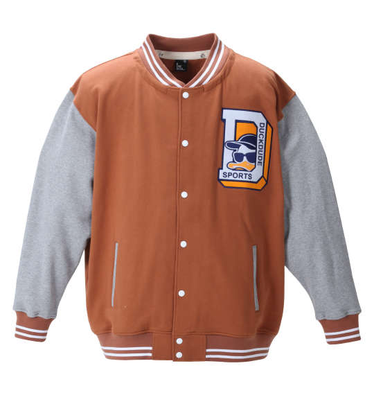 b-one-soul DUCK DUDEスウェットスタジャン ブラウン
