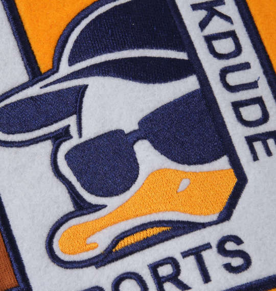 b-one-soul DUCK DUDEスウェットスタジャン ブラウン