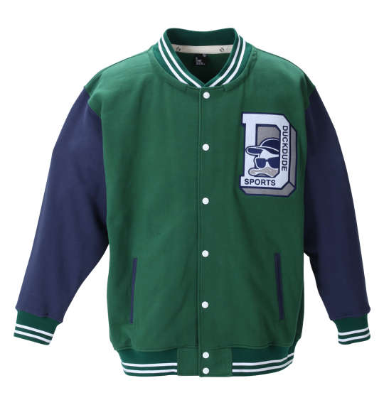 b-one-soul DUCK DUDEスウェットスタジャン グリーン