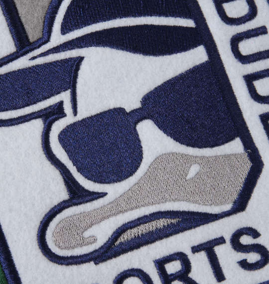 b-one-soul DUCK DUDEスウェットスタジャン グリーン