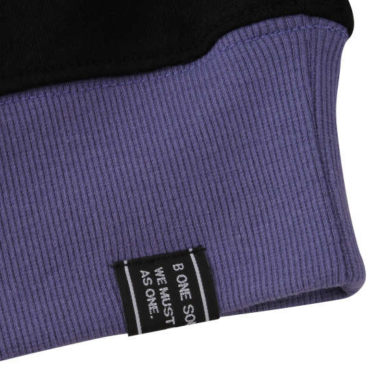 b-one-soul レイヤードプルパーカー ブラック