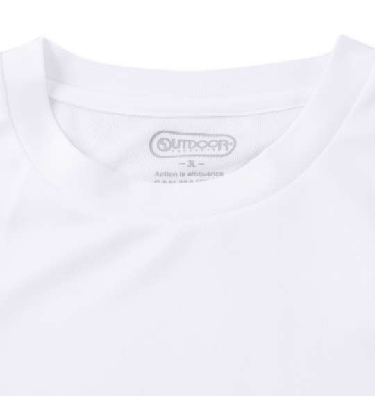 OUTDOOR PRODUCTS DRYメッシュ半袖Tシャツ ホワイト