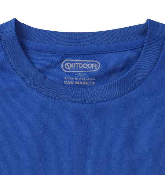 OUTDOOR PRODUCTS DRYメッシュ半袖Tシャツ ブルー
