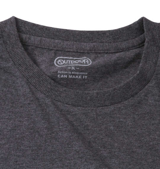 OUTDOOR PRODUCTS 天竺半袖Tシャツ チャコール