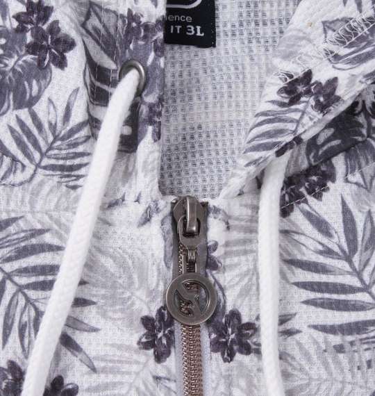 OUTDOOR PRODUCTS ワッフル半袖フルジップパーカー グレー系
