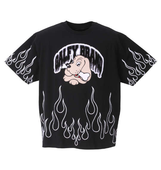 GALFY 炎上大学半袖Tシャツ ブラック