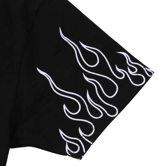 GALFY 炎上大学半袖Tシャツ ブラック