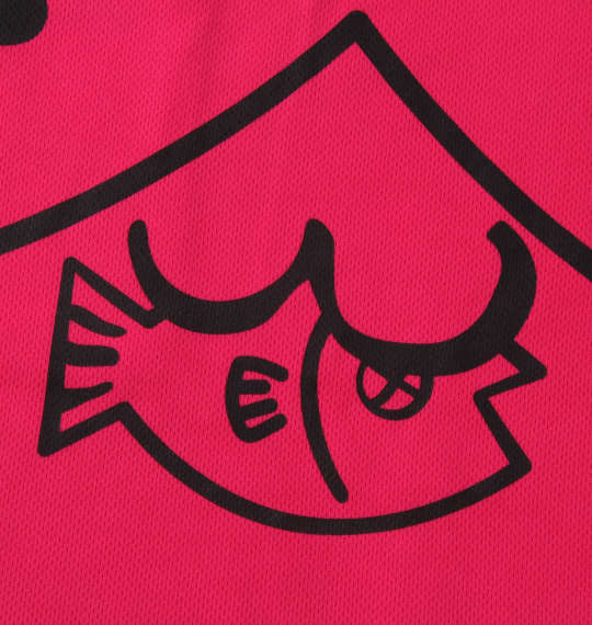 NECOBUCHI-SAN ポケット付DRYハニカムメッシュ半袖Tシャツ ショッキングピンク