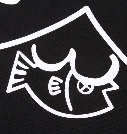 NECOBUCHI-SAN ポケット付DRYハニカムメッシュ半袖Tシャツ ブラック