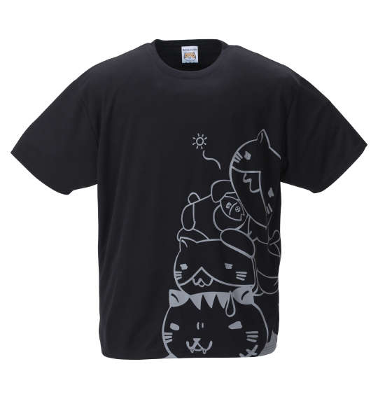 NECOBUCHI-SAN DRYハニカムメッシュ半袖Tシャツ ブラック