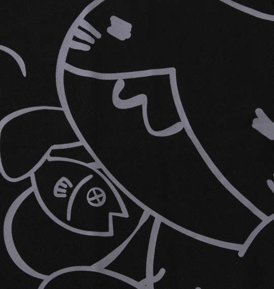 NECOBUCHI-SAN DRYハニカムメッシュ半袖Tシャツ ブラック