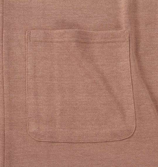 launching pad 五分袖コーディガン+半袖Tシャツ ベージュ×ブラック