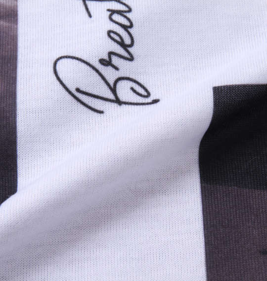 BEAUMERE 昇華総柄半袖フルジップパーカー+半袖Tシャツ グレー系×ブラック