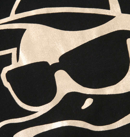 b-one-soul DUCK DUDEメタリックフェイス半袖Tシャツ ブラック