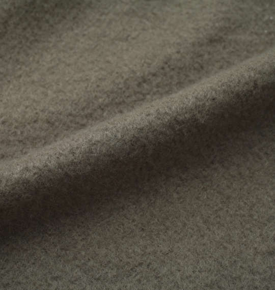 BEAUMERE 裏起毛ビッグロゴフルジップパーカー スモークカーキ