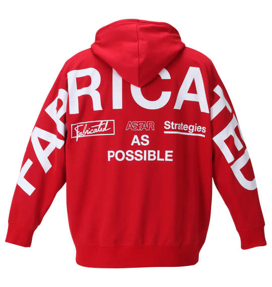 BEAUMERE ダンボールフルジップパーカー+半袖Tシャツ レッド×ブラック