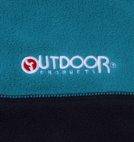 OUTDOOR PRODUCTS ハーフジップフリース ターコイズ