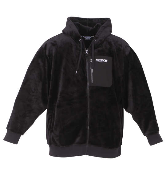 OUTDOOR PRODUCTS シルキーフリースジャケット ブラック