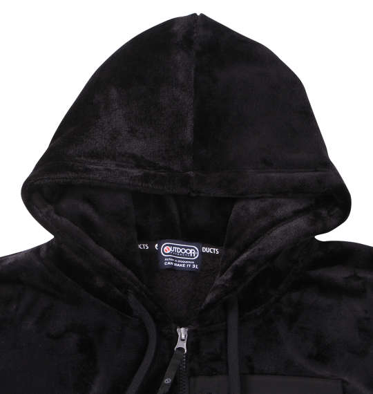 OUTDOOR PRODUCTS シルキーフリースジャケット ブラック