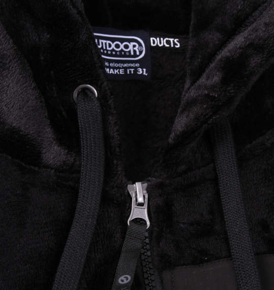 OUTDOOR PRODUCTS シルキーフリースジャケット ブラック