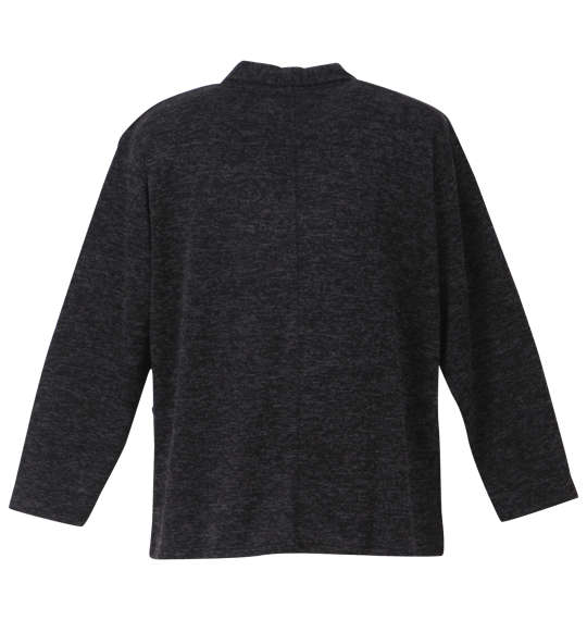 launching pad ショールジャケット+半袖Tシャツ ブラック杢×ブラック